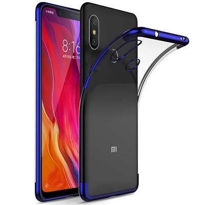 Microsonic Xiaomi Mi 8 Kılıf Skyfall Transparent Clear Mavi