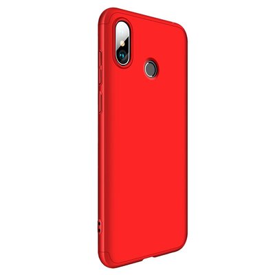 Microsonic Xiaomi Mi A2 Kılıf Double Dip 360 Protective AYS Kırmızı