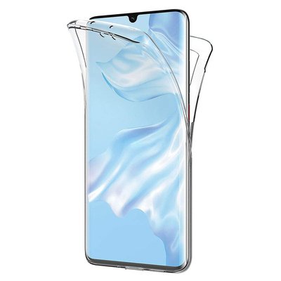 Microsonic Huawei P30 Pro Kılıf Komple Gövde Koruyucu Silikon Şeffaf