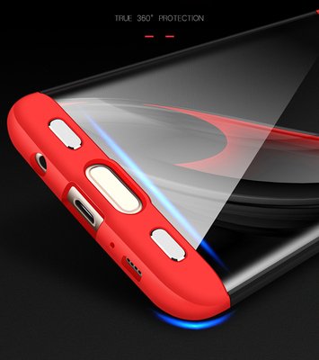 Microsonic Samsung Galaxy S7 Edge Kılıf Double Dip 360 Protective AYS Kırmızı