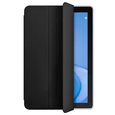 Microsonic Huawei MatePad T10S Kılıf Slim Translucent Back Smart Cover Siyah