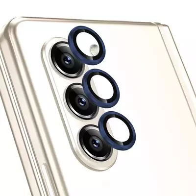 Microsonic Samsung Galaxy Z Fold 6 Tekli Kamera Lens Koruma Camı Lacivert