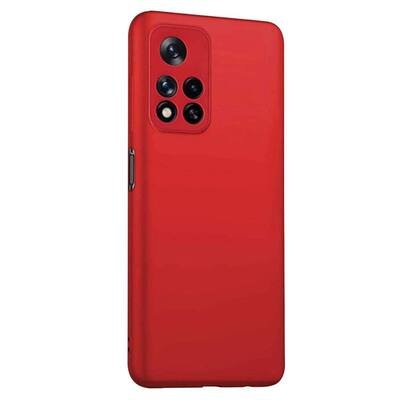 Microsonic Xiaomi Redmi Note 11 Pro Plus Kılıf Matte Silicone Kırmızı