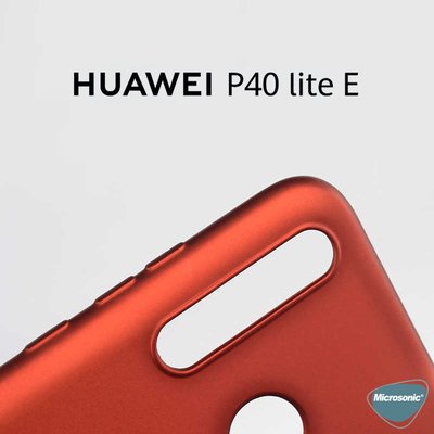 Microsonic Huawei P40 Lite E Kılıf Matte Silicone Gold