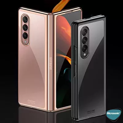 Microsonic Samsung Galaxy Z Fold 3 Kılıf Shell Platinum Rose Gold