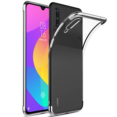 Microsonic Xiaomi Mi 9 Lite Kılıf Skyfall Transparent Clear Gümüş