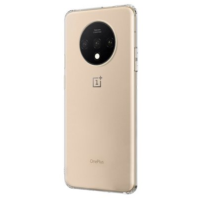 Microsonic OnePlus 7T Kılıf Transparent Soft Beyaz