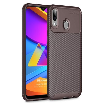 Microsonic Samsung Galaxy M10S Kılıf Legion Series Kahverengi