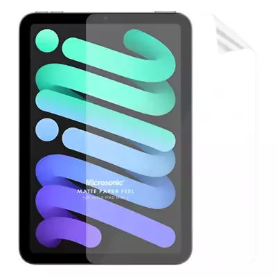 Microsonic Apple iPad Mini 7 (A2993-A2995) Paper Feel Kağıt Dokulu Mat Ekran Koruyucu