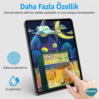 Microsonic Apple iPad Mini 7 (A2993-A2995) Paper Feel Kağıt Dokulu Mat Ekran Koruyucu
