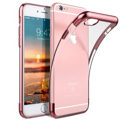 Microsonic Apple iPhone 6 Kılıf Skyfall Transparent Clear Rose Gold