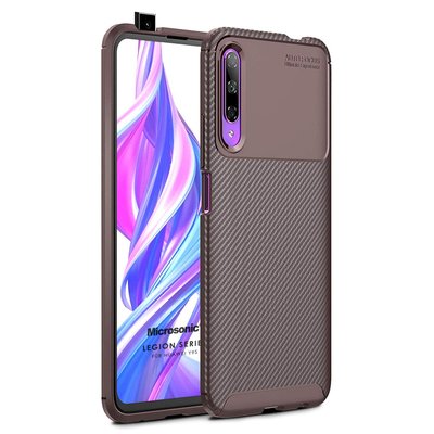 Microsonic Huawei Y9S Kılıf Legion Series Kahverengi