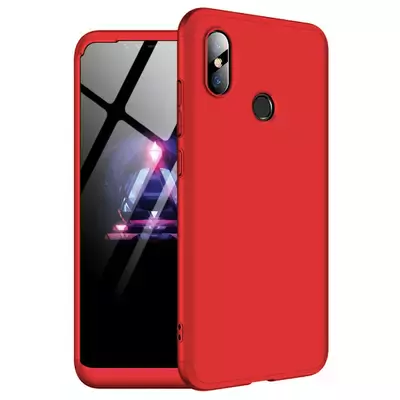 Microsonic Xiaomi Mi 8 SE Kılıf Double Dip 360 Protective Kırmızı