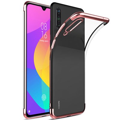 Microsonic Xiaomi Mi 9 Lite Kılıf Skyfall Transparent Clear Rose Gold