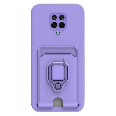 Microsonic Xiaomi Redmi Note 9S Kılıf Multifunction Silicone Lila