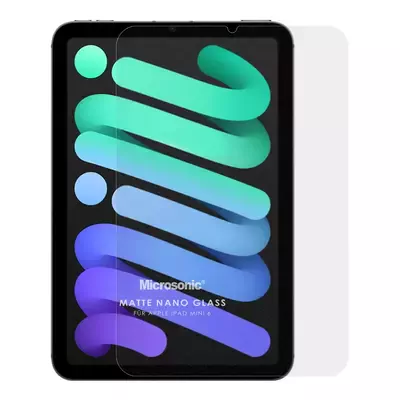 Microsonic Apple iPad Mini 7 (A2993-A2995) Matte Nano Glass Cam Ekran Koruyucu