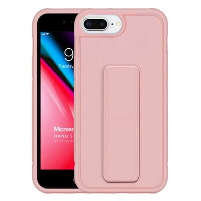 Microsonic Apple iPhone 7 Plus Kılıf Hand Strap Rose Gold