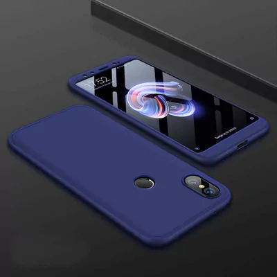 Microsonic Xiaomi Mi 8 SE Kılıf Double Dip 360 Protective Lacivert