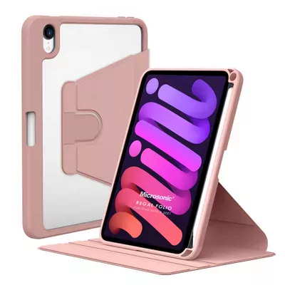 Microsonic Apple iPad Mini 7 Kılıf (A2993-A2995) Regal Folio Pembe