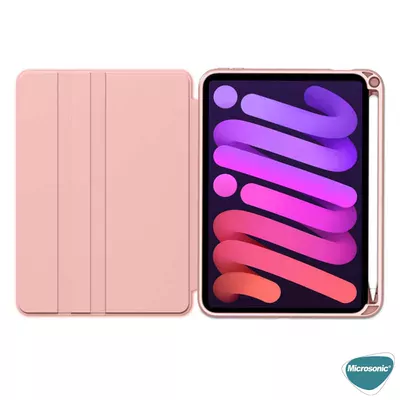 Microsonic Apple iPad Mini 7 Kılıf (A2993-A2995) Regal Folio Pembe