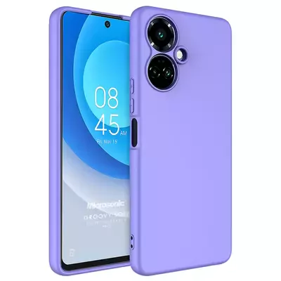 Microsonic TECNO Spark 9 Pro Kılıf Groovy Soft Lila