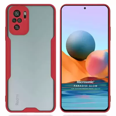 Microsonic Xiaomi Poco M5s Kılıf Paradise Glow Kırmızı