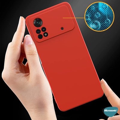 Microsonic Xiaomi Poco X4 Pro 5G Kılıf Matte Silicone Siyah