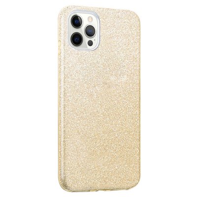 Microsonic Apple iPhone 12 Pro Kılıf Sparkle Shiny Gold