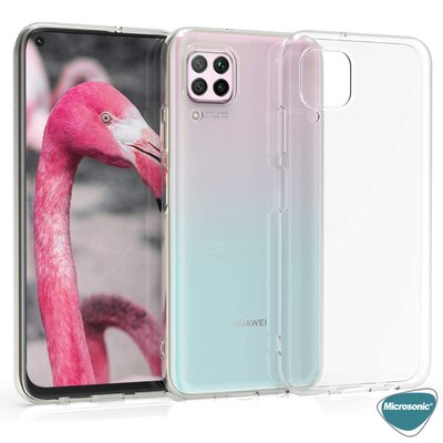 Microsonic Huawei P40 Lite Kılıf Transparent Soft Beyaz