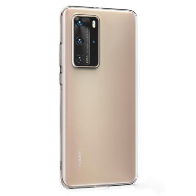 Microsonic Huawei P40 Pro Kılıf Transparent Soft Beyaz