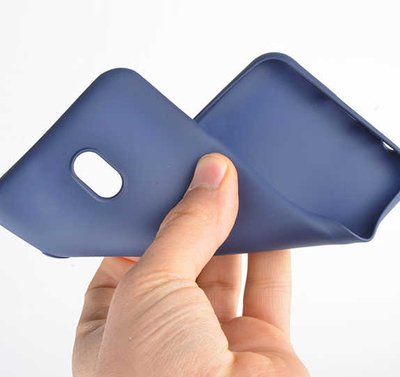 Microsonic Xiaomi Redmi 8A Kılıf Matte Silicone Mavi