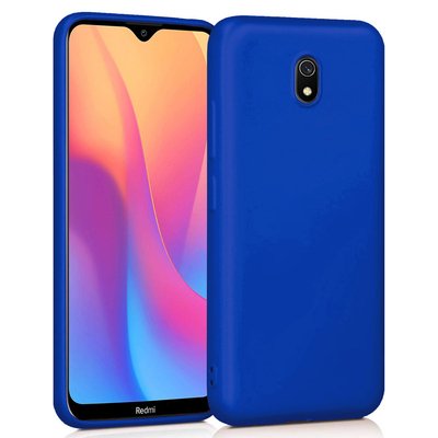 Microsonic Xiaomi Redmi 8A Kılıf Matte Silicone Mavi