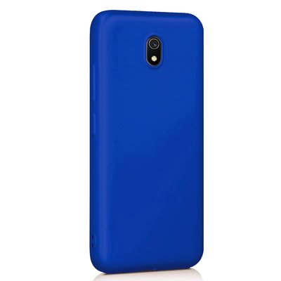 Microsonic Xiaomi Redmi 8A Kılıf Matte Silicone Mavi