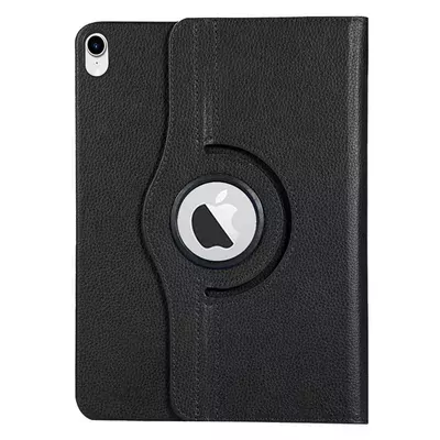 Microsonic Apple iPad Mini 7 Kılıf (A2993-A2995) 360 Rotating Stand Deri Siyah
