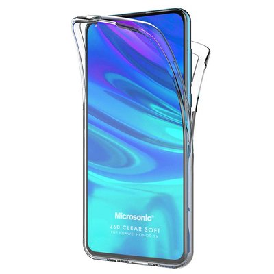 Microsonic Huawei Honor 9X Kılıf Komple Gövde Koruyucu Silikon Şeffaf