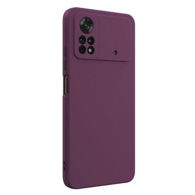 Microsonic Xiaomi Poco X4 Pro 5G Kılıf Matte Silicone Mor