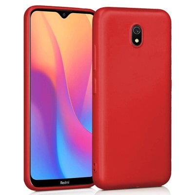 Microsonic Xiaomi Redmi 8A Kılıf Matte Silicone Kırmızı