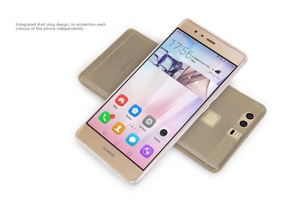 Caseup Huawei P9 Kılıf Transparent Soft Beyaz