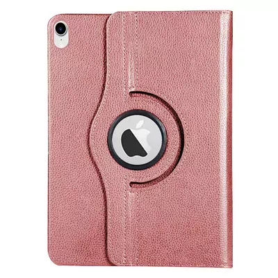 Microsonic Apple iPad Mini 7 Kılıf (A2993-A2995) 360 Rotating Stand Deri Rose Gold