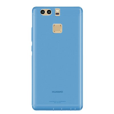 Caseup Huawei P9 Kılıf Transparent Soft Mavi