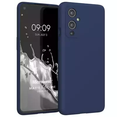 Microsonic OnePlus 9 Kılıf Matte Silicone Lacivert