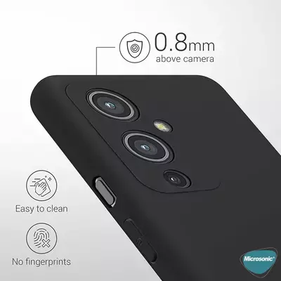 Microsonic OnePlus 9 Kılıf Matte Silicone Lacivert