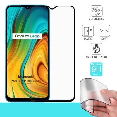 Microsonic Realme C3 Matte Flexible Ekran Koruyucu Siyah