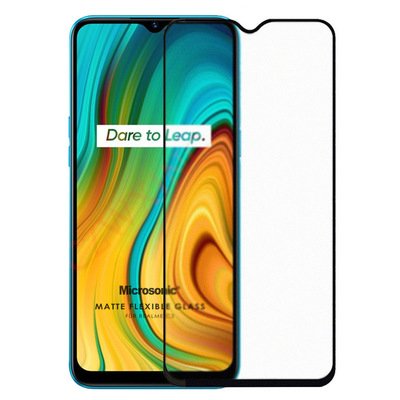 Microsonic Realme C3 Matte Flexible Ekran Koruyucu Siyah