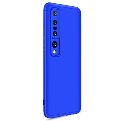 Microsonic Xiaomi Mi 10 Pro Kılıf Double Dip 360 Protective AYS Mavi