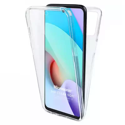 Microsonic Xiaomi Redmi Note 11 4G Kılıf Komple Gövde Koruyucu Şeffaf