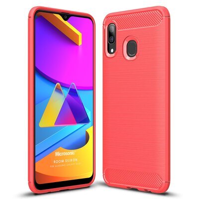 Microsonic Samsung Galaxy M10S Kılıf Room Silikon Kırmızı