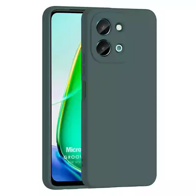 Microsonic Vivo Y28 4G Kılıf Groovy Soft Koyu Yeşil