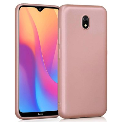 Microsonic Xiaomi Redmi 8A Kılıf Matte Silicone Rose Gold