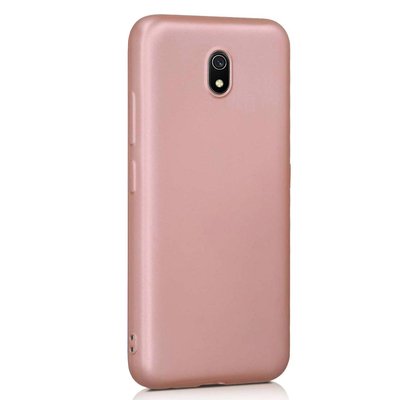 Microsonic Xiaomi Redmi 8A Kılıf Matte Silicone Rose Gold